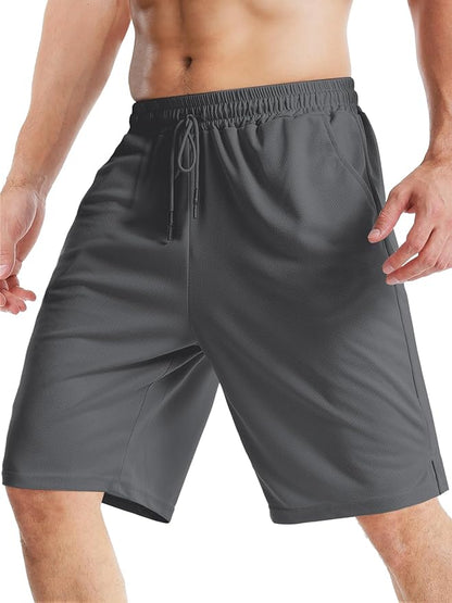 Aolesy Men's Basketball Shorts 7"/9" Athletic Gym Shorts with Zip Pockets Lightweigh Quick Dry Mesh Workout Shorts
