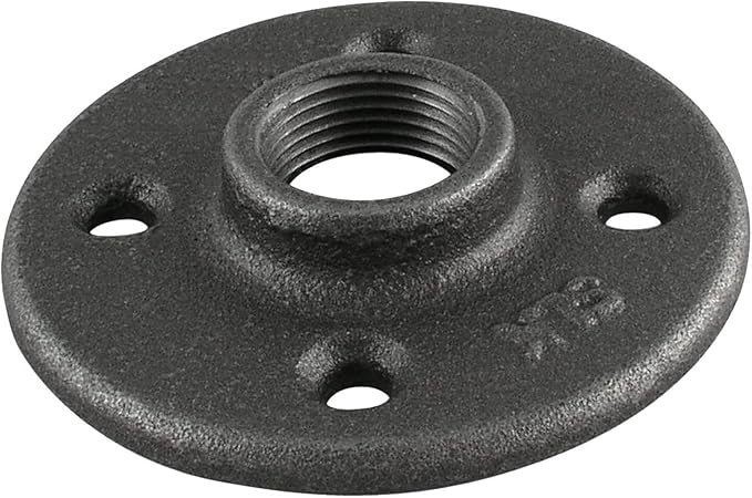 Southland 521-604HN Floor Flange, 3/4", Black