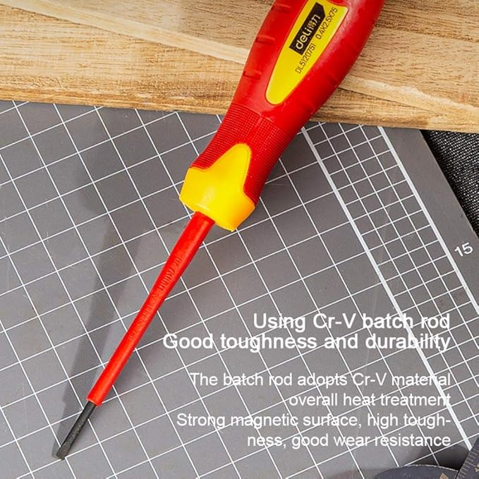 Insulated Flat Head Phillips Screwdriver,Slotted Screwdriver,Magnetic Tip Cross Head,Nut Driver PH060MM,PH180MM,PH2100MM