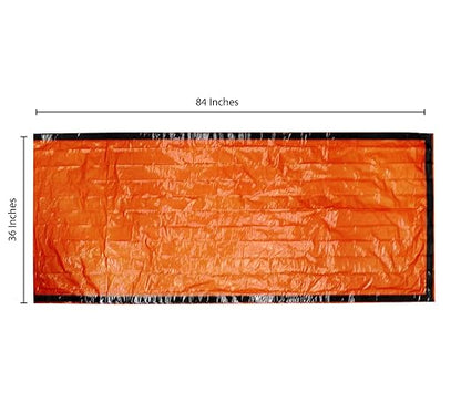 Primacare CB-3684 Emergency Sleeping Bag for Survival  Mylar BlanketTent Used for Emergencies, Camping, Hiking, Hunting, Marathons, Outdoors, and Perfect for Medical First Aid Supply Kits, Adult
