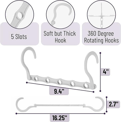 Mr. Pen- Space Saving Hangers for Clothes, 8 Pack, White Space Saver Hangers, Shirt Hangers Space Saving, Clothes Hanger Organizer, Hanger Space Saver, Multi Hanger, Magic Hangers