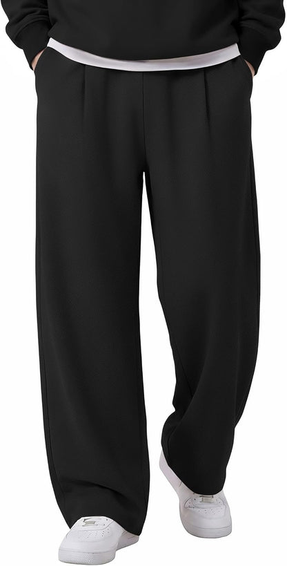 COOFANDY Mens Casual Sweatpants Open Bottom Lounge Pants Lightweight Baggy Workout Yoga Track Pants.
