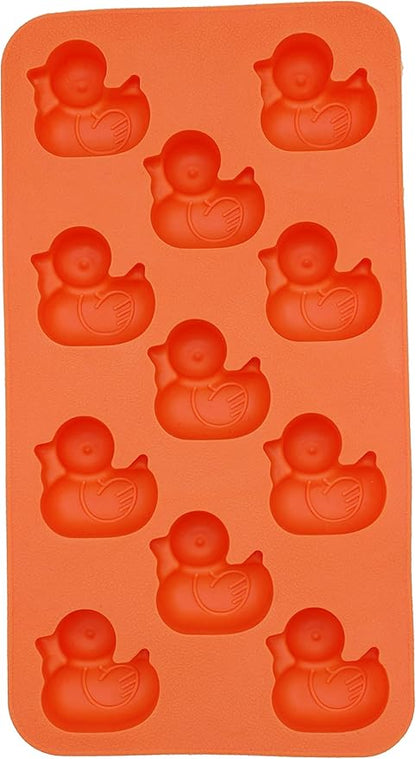 Duck Silicone Mold (11 Cavity) - 3D Candy, Bite-Size Treats, Funny Ice Pops - Food-Grade, Easy-Release, Freezer Safe