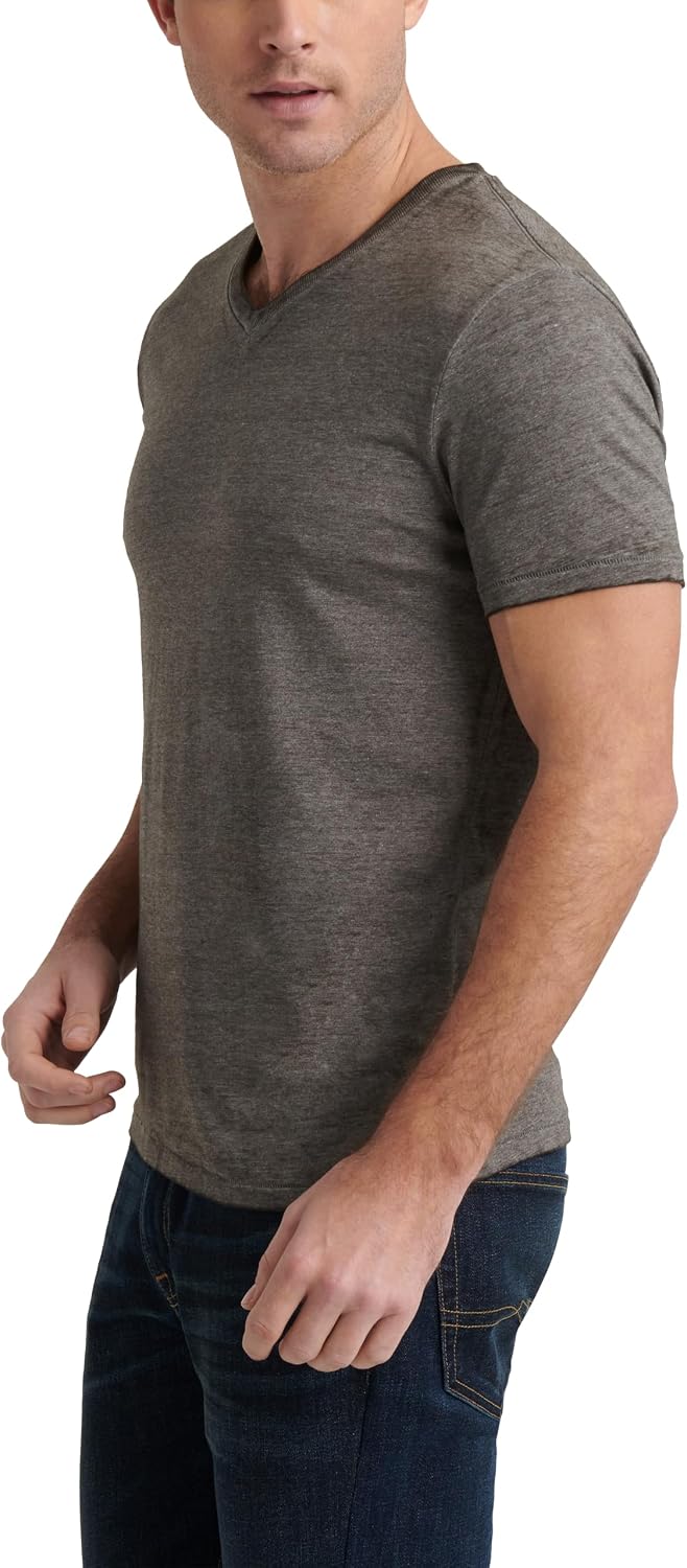 Lucky Brand Men's Venice Burnout V-Neck Tee