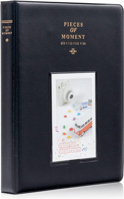 64 Pockets Mini Photo Album for Fujifilm Instax Mini SE, Mini 7+ - Photo Album Instant Camera Film Photo Book (Black)