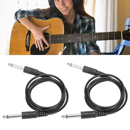 Guitar Cable 3.3ft,6.35mm Electric Instrument Cable,Straight to Straight Guitar Cord for Electric Guitar Bass Guitar Electric Mandolin,6.35mm Aux Jack and Aux in Port Devices