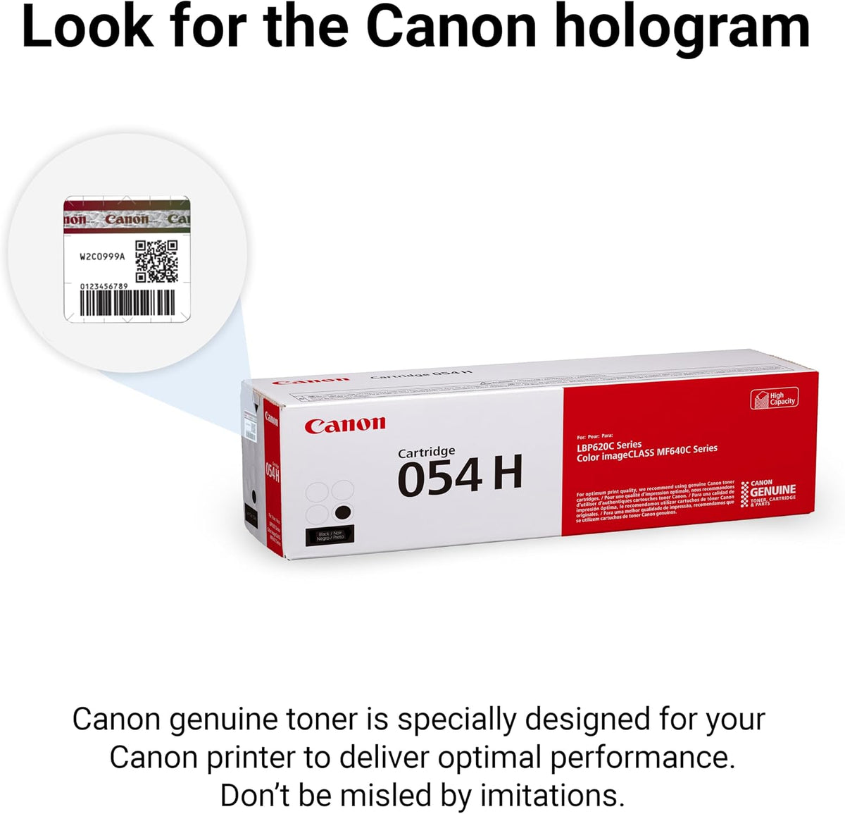 054 Black Toner Cartridge High Capacity Compatible with LBP622Cdw, LBP623Cdw, MF641Cdw, MF642Cdw, MF644Cdw