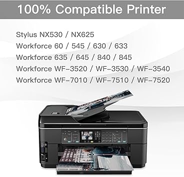 BeOne Remanufactured Ink Cartridges Replacement for Epson T127 127 to use with Workforce 60 545 630 633 635 645 840 845 WF-3520 WF-3530 WF-3540 WF-7010 WF-7510 WF-7520 Printer (2 Black)