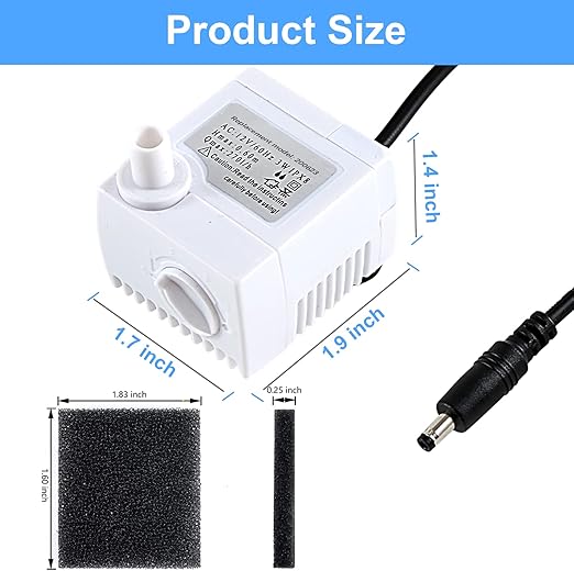 200623 Aero-Garden Pump with 20 Filters, Ultra Quiet Hydroponics Growing System Pump Fit for Harvest Bounty Farm Extra Ultra All Model (2Pack)