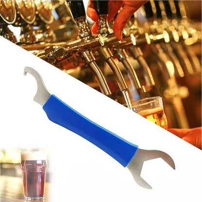 Beer Faucet Wrench Heavy Duty Beer Tap Faucet Wrench for Draft with Hex Nut Keg Spanner for Draft Coupler Kegerator