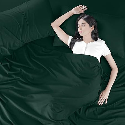 Utopia Bedding Queen Bed Sheets Set - 4 Piece Bedding - Brushed Microfiber - Shrinkage and Fade Resistant - Easy Care (Queen, Emerald)