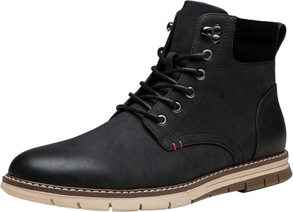 Vostey Boots for Men Casual Dress Shoes Fashion Waterproof Men's Motorcycle Boots .