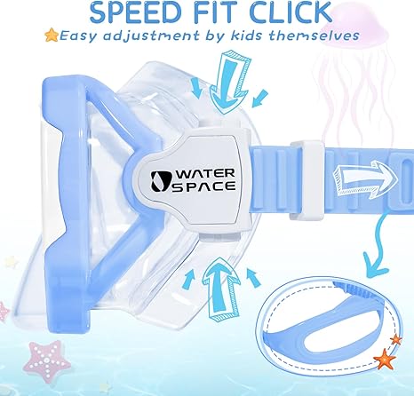 Kids Swimming Goggles Swim Mask with Nose Cover for Kids Youth 3-15, Anti-Shattered Lens UV Protection No-leak