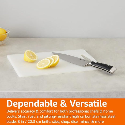 Basics Classic 8-inch Chef‚ Knife with Three Rivets, Silver
