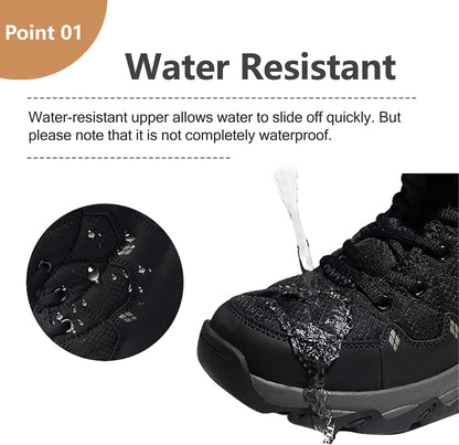 TRAILBLITZ Men's Winter Snow Boots Water Resistant Slip Resistant Warm Outdoor Lightweight Comfortable Durable 9.1 IN Height Hiking Shoes.