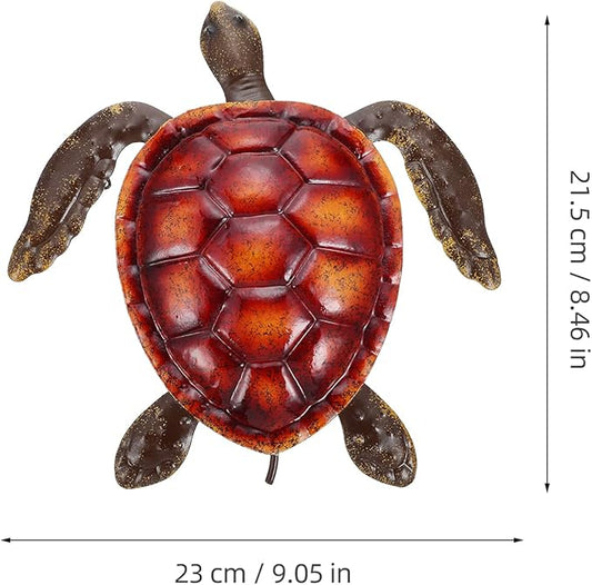 NUOBESTY Elegant Iron Sea Turtle Wall Turtle Home Decor Wall Art Decor for Living Space
