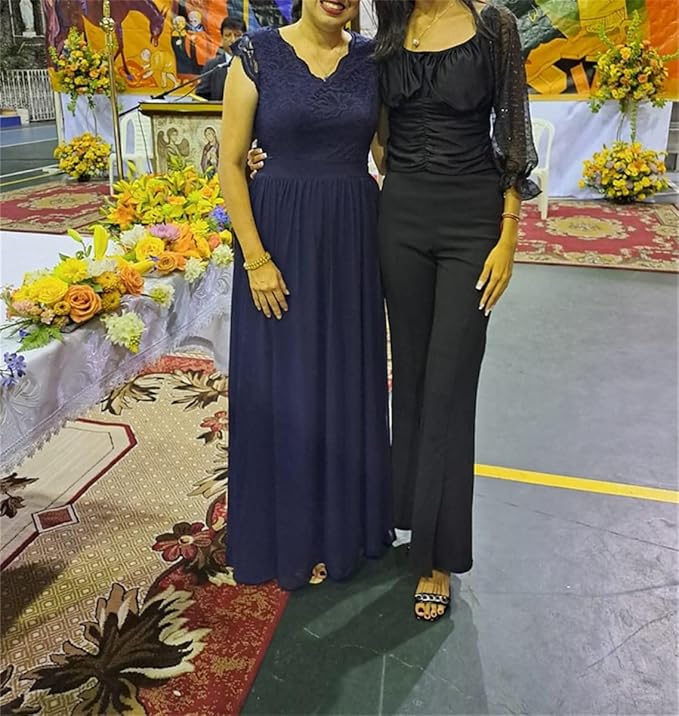 YRGERATON Women's Chiffon Bridesmaid Dresses for Wedding Sleeveless Formal Party Prom Gowns Backless Plus Size HYRR121