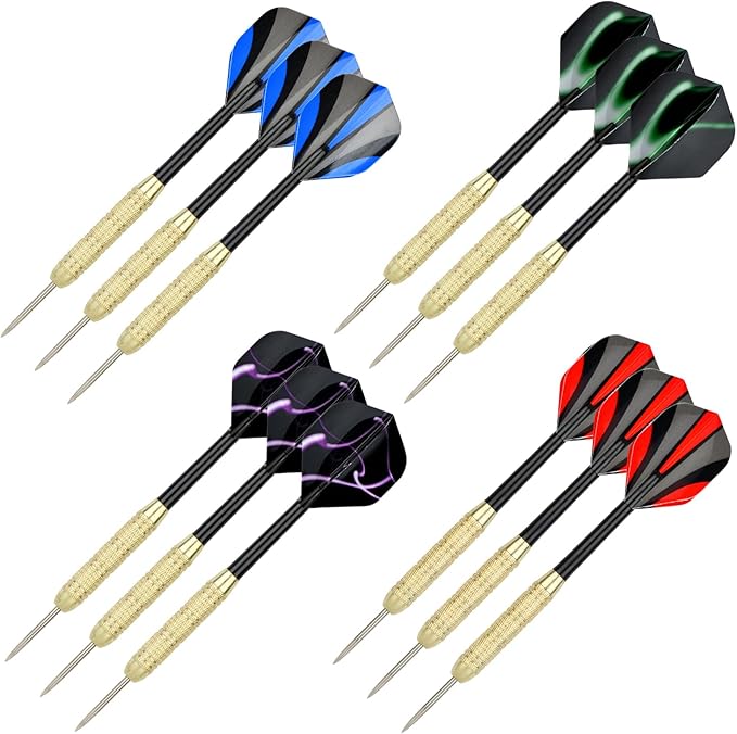 Steel Tip Darts Set 18 Grams15 Pack Steel Barrels