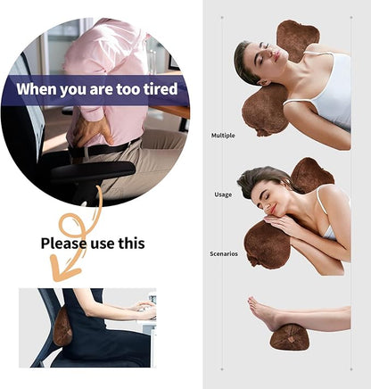 Recliner Headrest Pillow, Head Pillow for Recliner Chair, Head Pillow for Sofa, Recliner Neck Pillows, Recliner Neck Pillow, Bone Neck Pillow, Couch Neck Pillow (Brown)