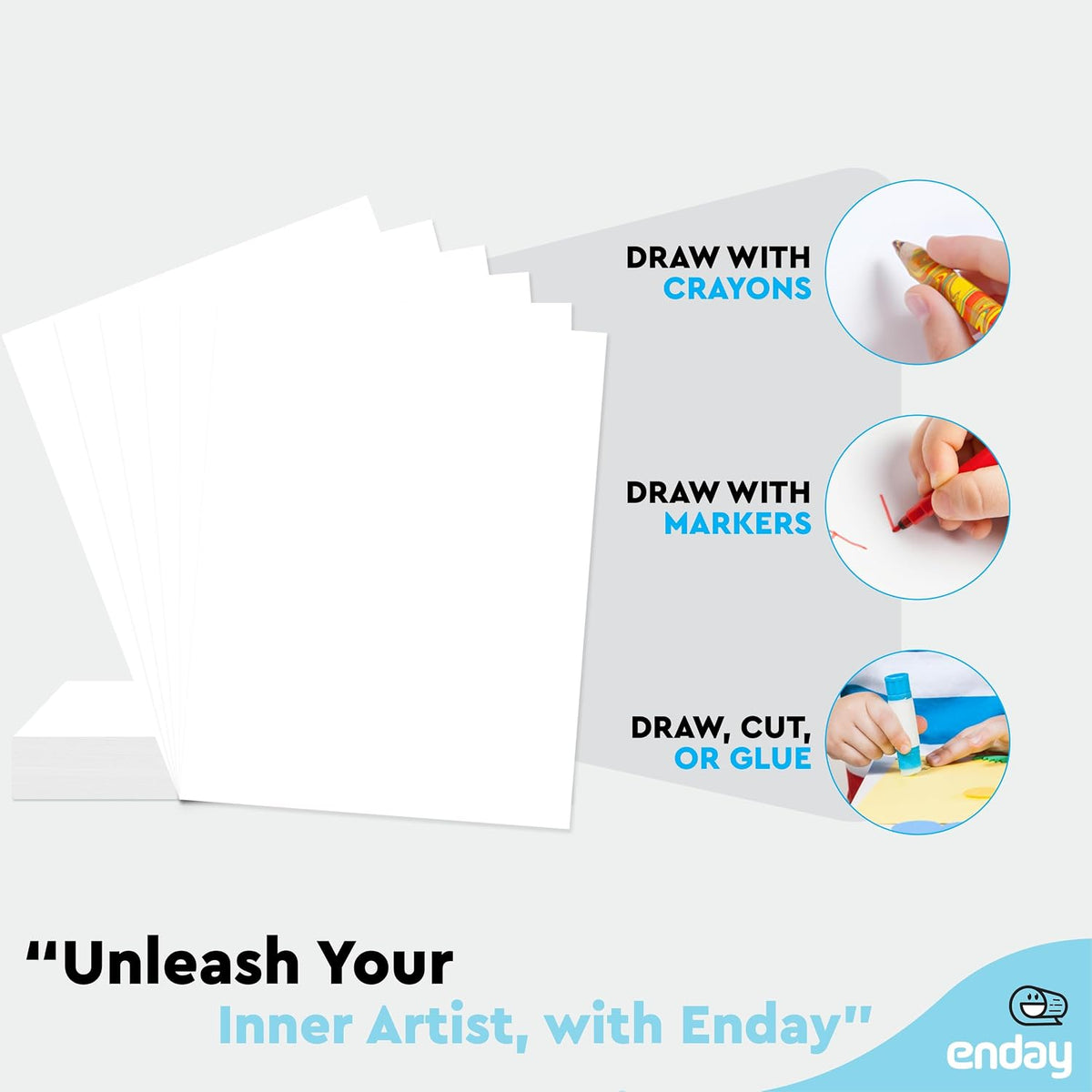 White Poster Board 22x28 Poster Paper, Value Poster Boards Pack of 100 Sheets Posterboard, Large Poster Board Bulk for School Supplies Art Craft Project Presentation - Enday (minor damage in one corner)