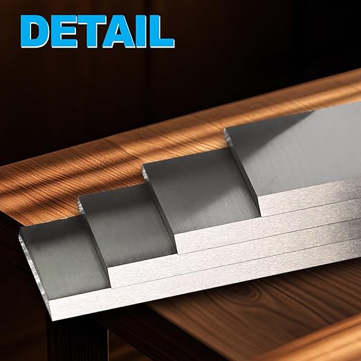 20 Inch Resharpenable Planer Blades Jointer Knives 4pcs High Speed Steel for 20 inch Wood Planer Jointer Cutter Head 20x 1.18x 18 508mm30mm3mm