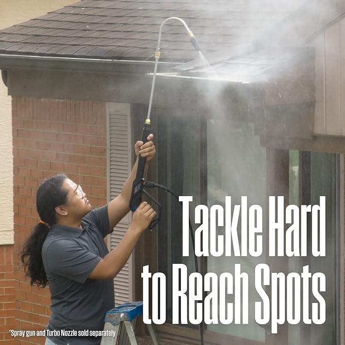 Westinghouse 13 Pressure Washer Gutter Cleaner Wand - 3600 Max PSI, 14 Connector - for Gas and Electric Pressure Washers