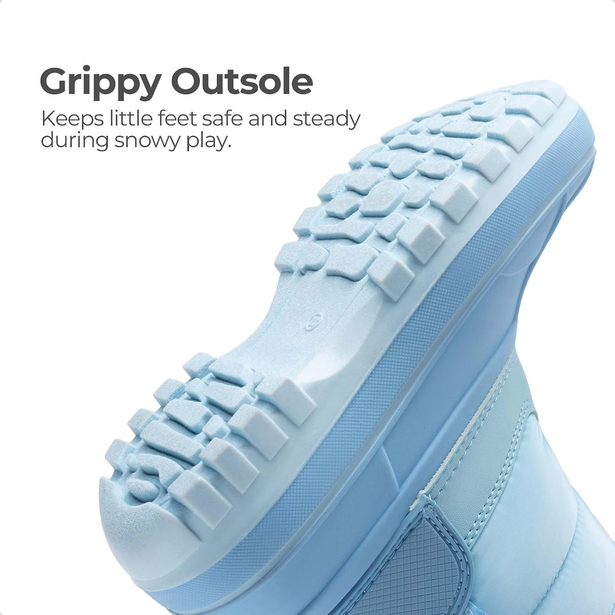 DREAM PAIRS Boys Girls Snow Boots Water-Resistant Outdoor Warm Cozy Anti-Slip Mid Calf Faux Fur Lining Winter Shoes for Toddler/Little/Big Kids