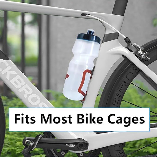Sports Squeeze Water Bottle, 24 oz Cycling Bottle, BPA-Free, Leak-proof, Suitable for Cycling Gym Hiking Outdoor Hydration. (Clear) (1)