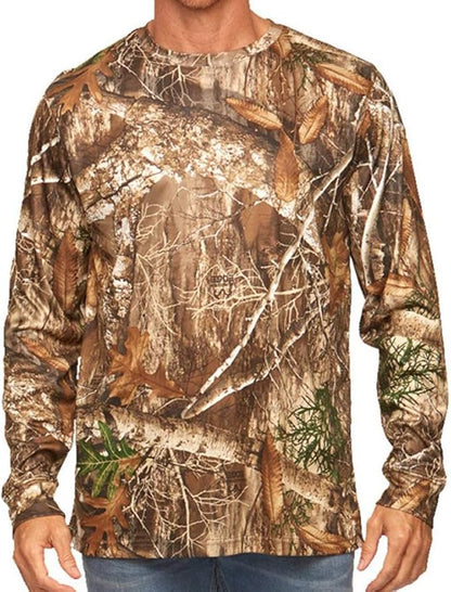 Realtree Men's Essential Camo Lightweight Performance Long Sleeve Shirt