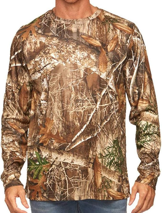 Realtree Men's Essential Camo Lightweight Performance Long Sleeve Shirt