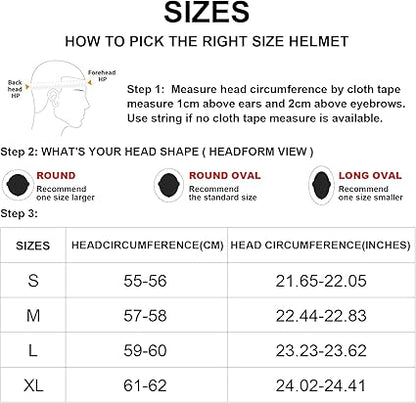 TRIANGLE Motorcycle Helmets Full Face Motorcycle Helmet for Men & Women with Tinted and Clear Visor Meet Dot Approved