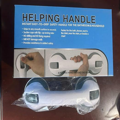 Bathroom Handrails Handles for The Elderly Safety Handrails Suction Cups Fix Handrails, double gray