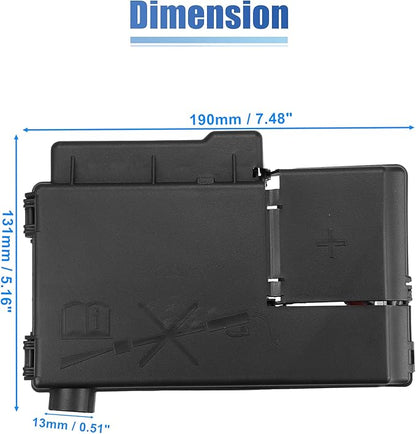 X AUTOHAUX Fuse Box Battery Terminal with Cover Fits for Cadillac ATS XTS Engine Compartment Fuse Block for Chevrolet Malibu Replacement 20914309 84499606