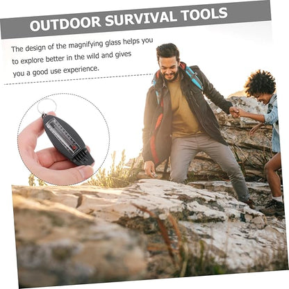 Yardwe Whistle Compass Map Reading Compass Hiking Whistle Compass Whistle Safety Whistle Mini Compass Camping Whistle Backpack Keychain Whistle Keychain Survive Plastic Travel Pocket