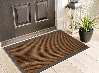 Muddy Mat® Mesh Quick-Dry Door Mat – Heavy-Duty, Dirt Trapper for Outdoor & Indoor Use, Ideal for Entrance, Mudrooms, Patios, and Garages, Low-Profile, Non-Slip, Washable – Orange 23"x35"x0.4"