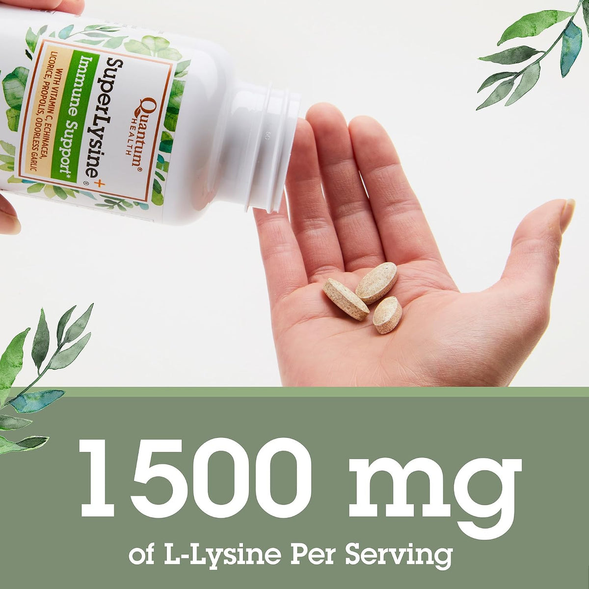 This advanced lysine formula with vitamin C, echinacea, and other powerful antioxidants provides immune support and lip health benefits.