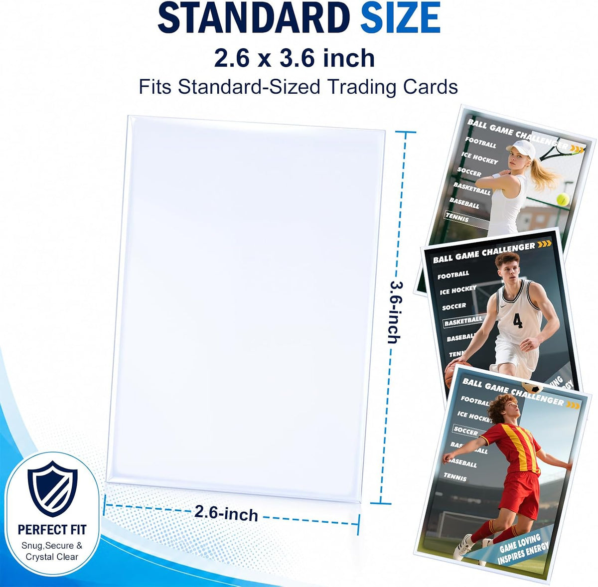 700 Counts Card Sleeves Top Loaders for Trading Cards, Penny Soft Sleeves Baseball Card Sleeve Protectors Fit for Sports,Football,Game Cards