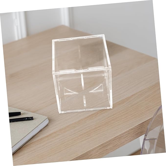BESTonZON Single Baseball Display Case Clear Acrylic Cube Holder for Memorabilia Portable Durable Baseball Showcase with High Clarity Protection for Collectibles Display