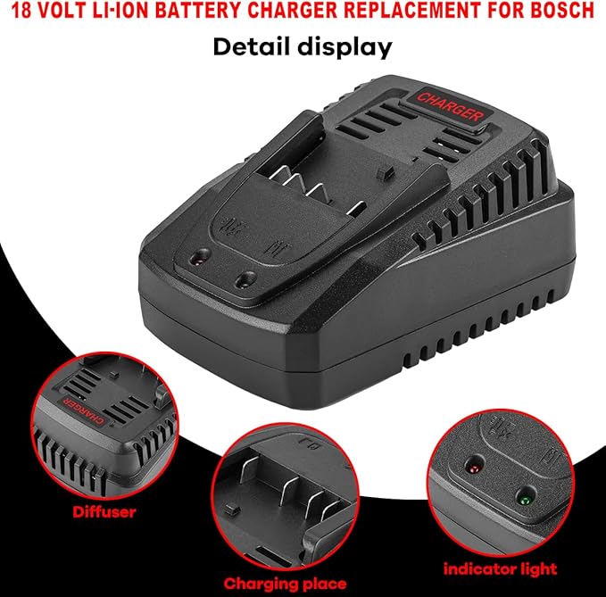 Quick Battery Charger for Bosch BC660 14.4V-18V Lithium Battery BC1880 BAT619G BAT619 BAT609G BAT609 BAT618 BAT618G BAT610G BAT614