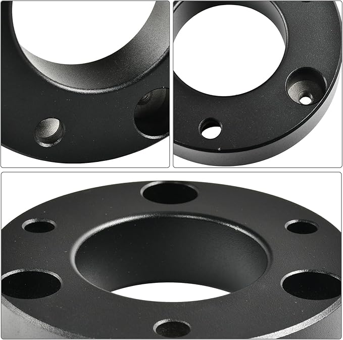 Aluminum 2'' Front Leveling lift kit,2 Inch Front Suspension Lift Spacers Compatible With Chevy Silverado GMC Sierra Yukon Tahoe Suburban 1500 2WD4WD 2007-2025 Black