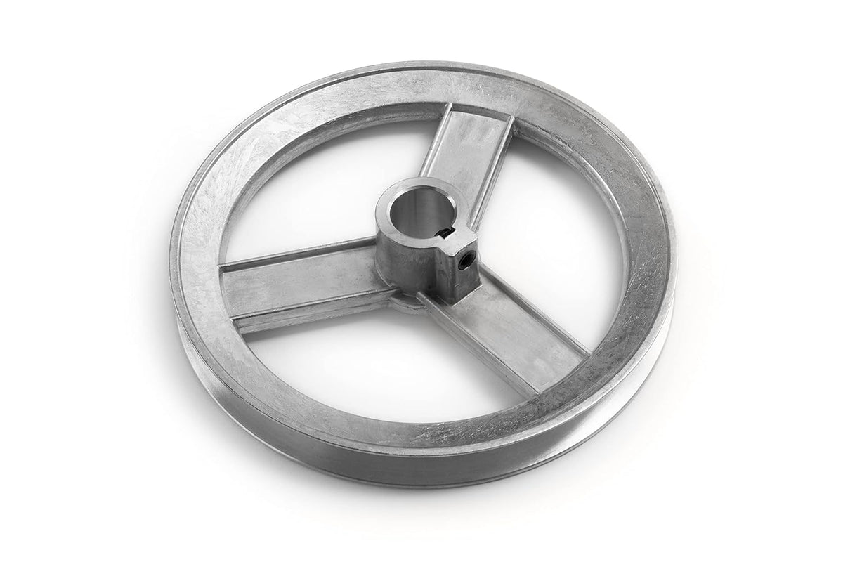 Terre Products, Heavy Duty 6" V-Groove Drive Pulley, Precision 5/8" Bore, Robust Z3A Zinc Alloy Die Cast Pulley