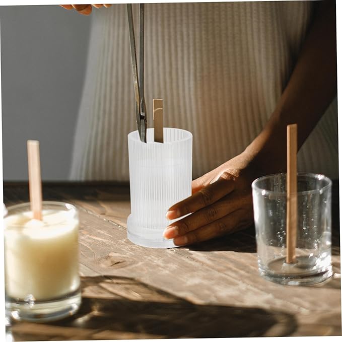 Candle-Making-Molds Plastic DIY Candle Mould Vertical Stripe 5  10.2cm Molding Candle for Handmade Crafts