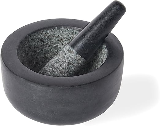 Fox Run Mortar and Pestle, Granite, Black