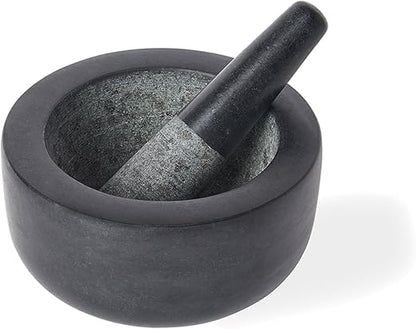 Fox Run Mortar and Pestle, Granite, Black