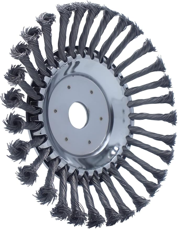 OXT 8 in Unbreakable Wired Trimmer Blade, Steel Wire Brush Cutter Trimmer Head