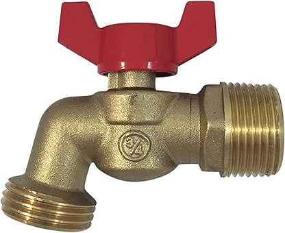 Brass Ball Similar to Arrowhead 79-212 34" Male NPT inlet with 34 water hose outlet ideal for gardens and patios Llave de Manguera o Nariz 34" Hose Bibb 34" Llave de Manguera Esfera Mariposa