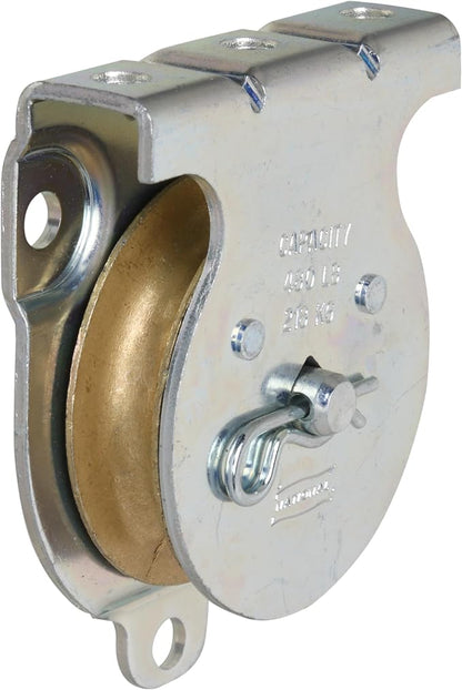 National Hardware N233-254 Zinc Plated Wall & Ceiling Mount Single Pulley, 2 in