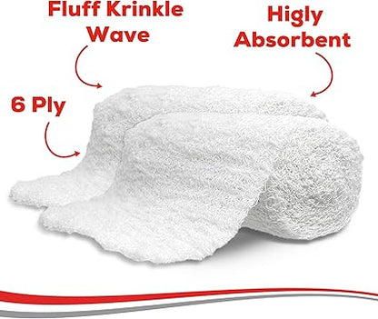 Kerlix Gauze Bandage Rolls - 4 12 in x 4.1 Yds, 6 Ply - 6 Single Sterile Pocuhes- Extra Absorbency - Latex Free, Hospital Grade Cotton Fluff Bandage Wrap Krinkle Style - for Wound Care  First Aid