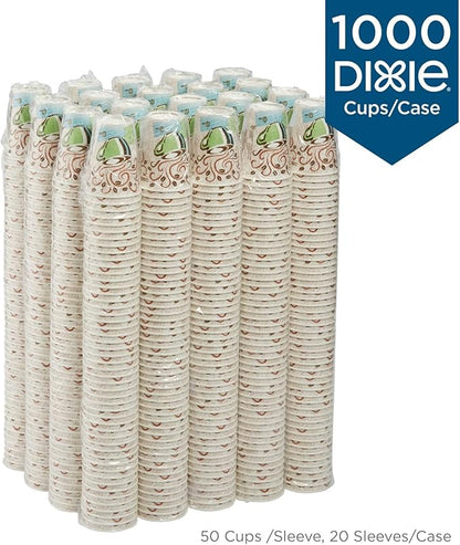 Dixie - PerfecTouch Hot Cups, Paper, 8 oz., Coffee Dreams Design, 50/Pack
