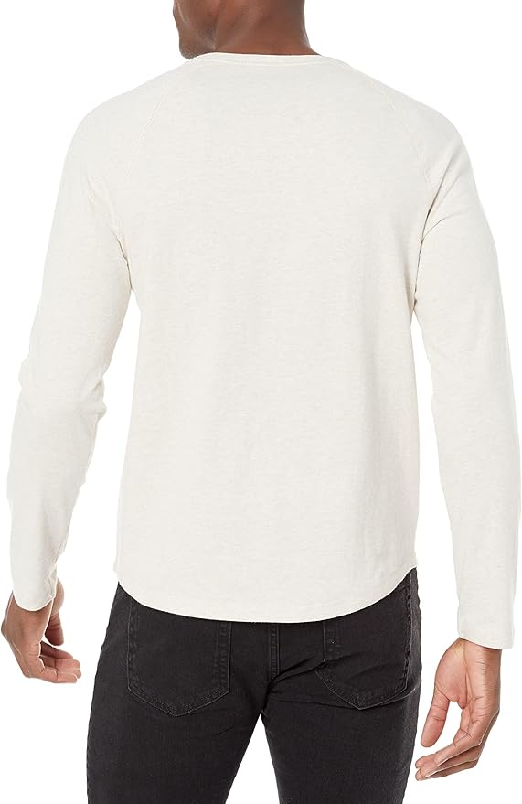 Essentials Men's Slim-Fit Long-Sleeve Henley Shirt